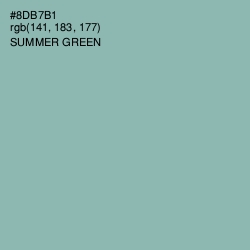 #8DB7B1 - Summer Green Color Image